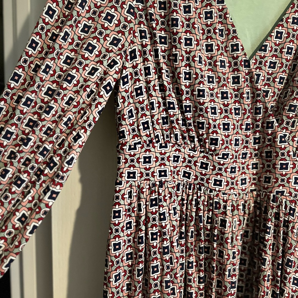 Boden Anna geometric midi dress 8 - Picture 3 of 4